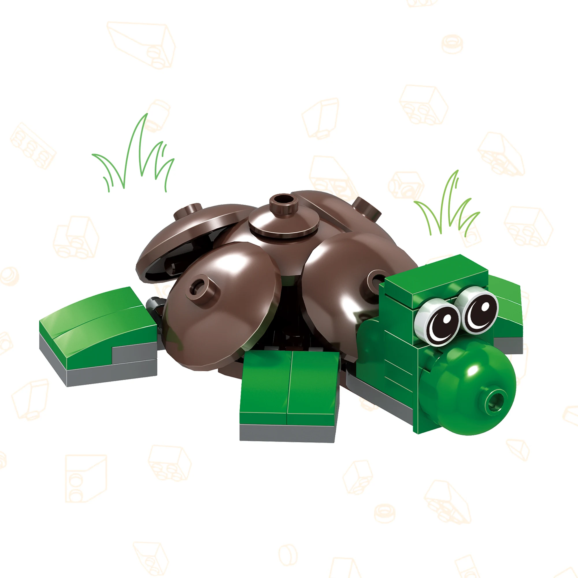 Конструкторы Cogo в форме животных миниатюрная серия кирпичи-головоломки