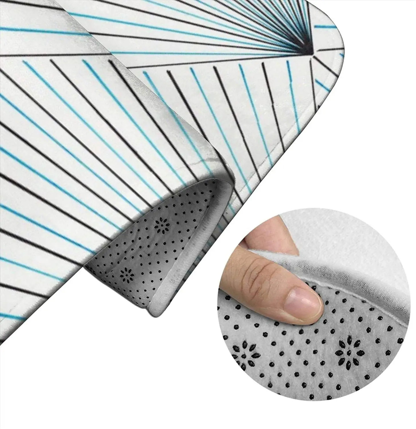 

Large Scale Art Deco Bathroom Mat Sets 3 Piece Set Rugs Memory Foam Mat Set Toilet Seat Cover Bath Mat lid Cover