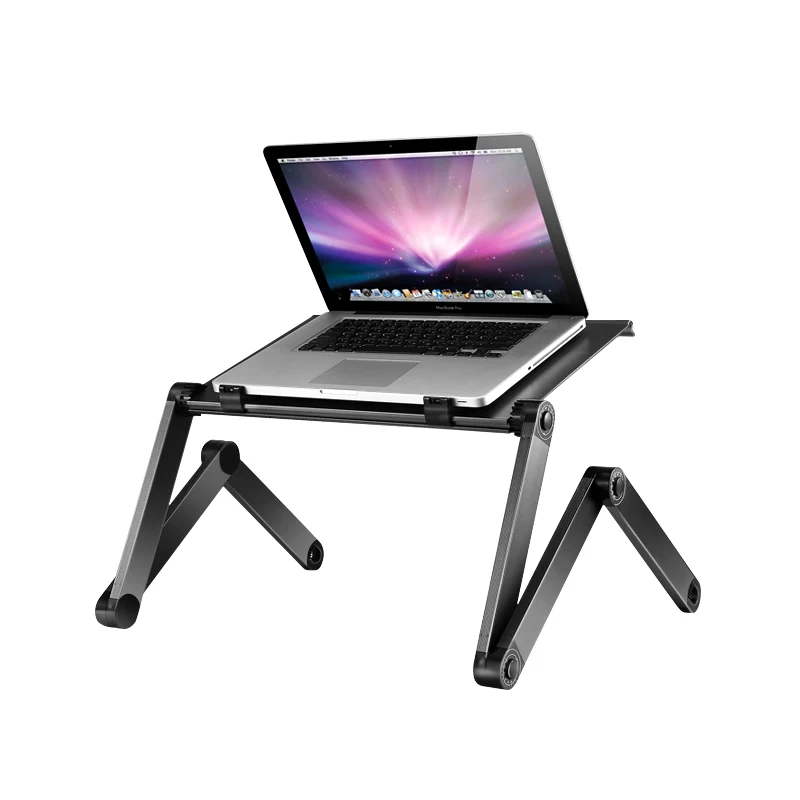 Маленький стол на кровать плоский с компьютерным блокнотом складной