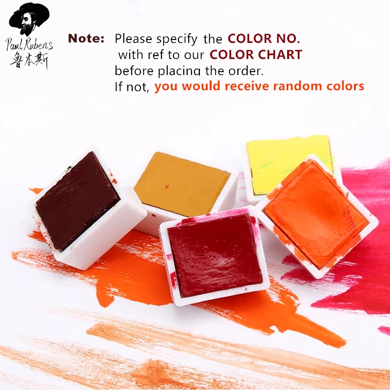 Однотонная Акварельная гуашь Paul Rubens модель краски художественные