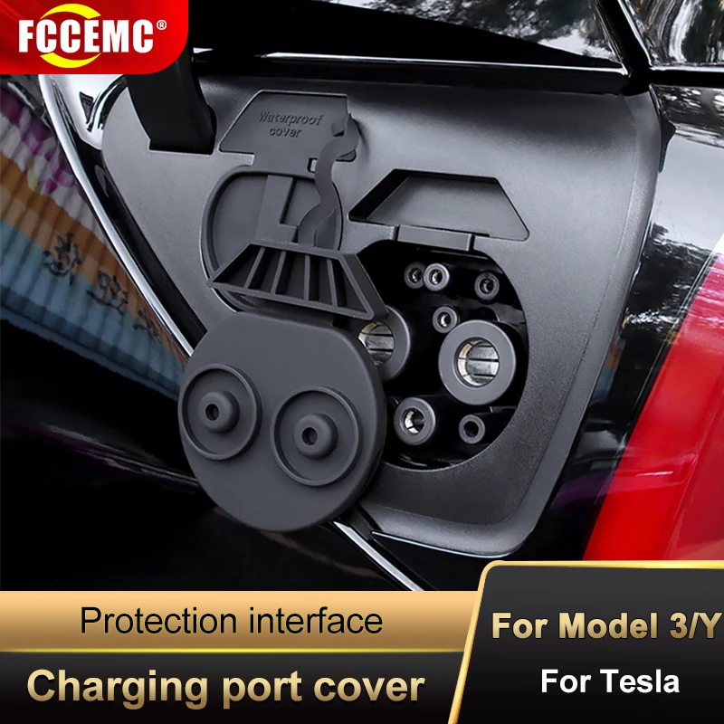 

For Tesla Model Y charging port waterproof cover protective cover modely For Tesla Model 3 modified accessories