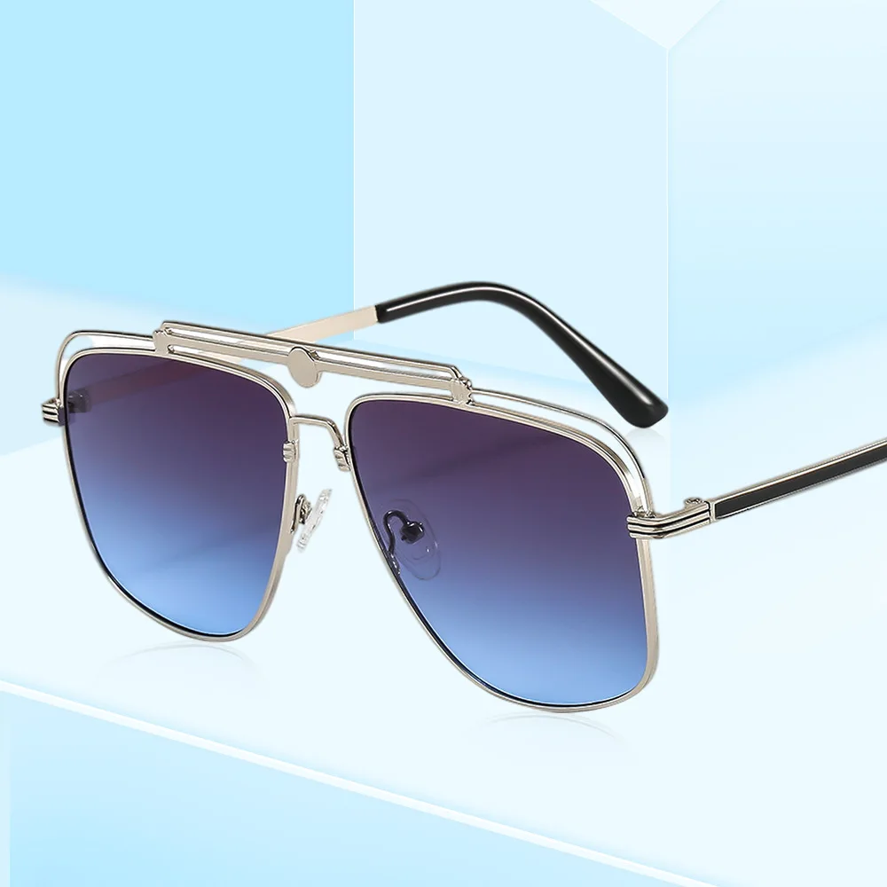 

Солнечные очки в стиле ретро для мужчин и женщин, авиаторы в металлической оправе, пикантные брендовые дизайнерские Роскошные солнечные очки в винтажном стиле