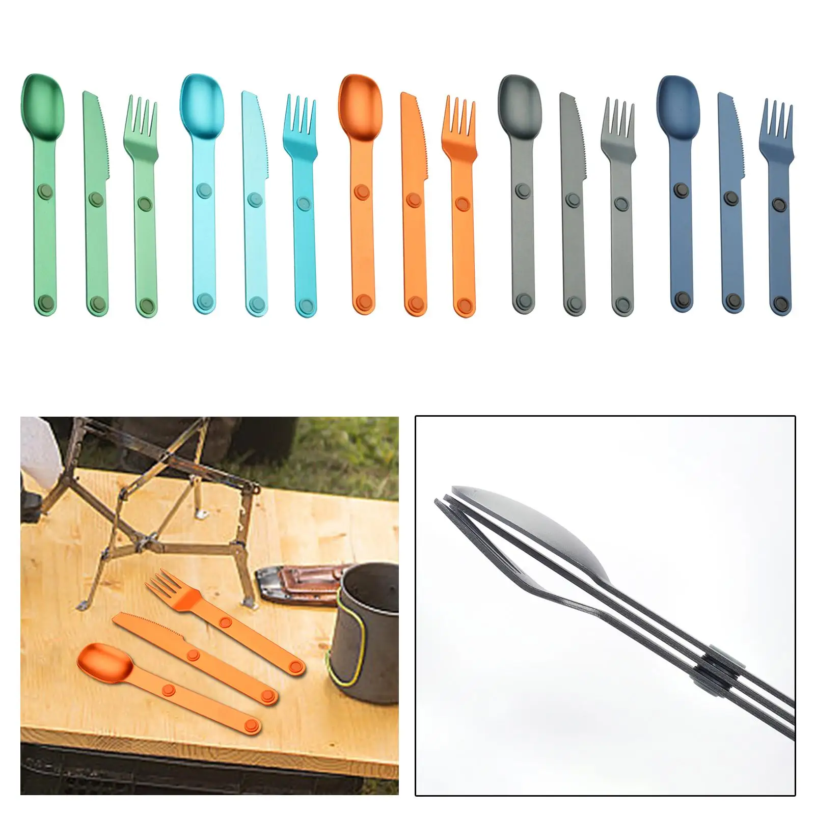 Набор столовых приборов для кемпинга нож ложка набор Spork посуда офиса пешего