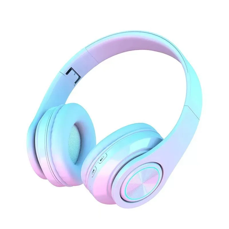 

B39 headset Bluetooth headset cool glow color color light card folding game electricity headphones