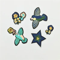 embroidered birds set diy cloth applique patches sew on embroidery stickers diy patch clothing appliqued badges