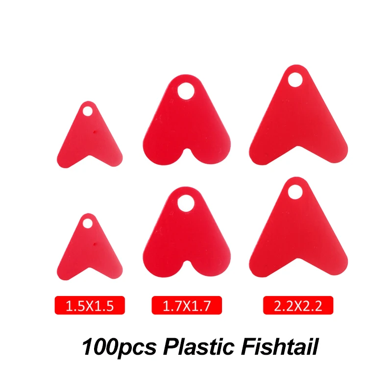 

100 шт., рыболовные приманки, пластиковый хвост