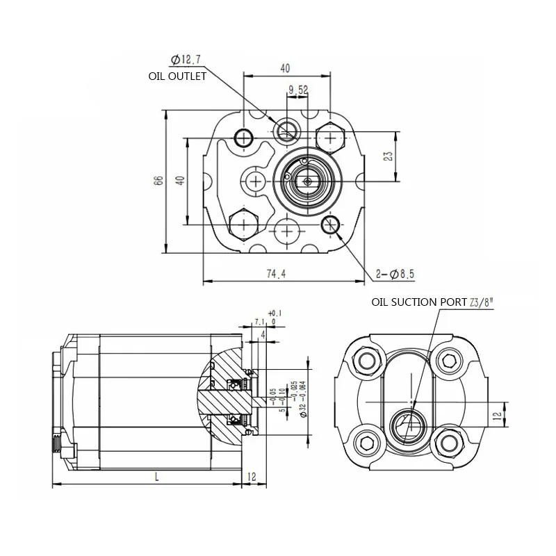 Гидравлический шестеренный насос Малый масляный высокого давления оборудование