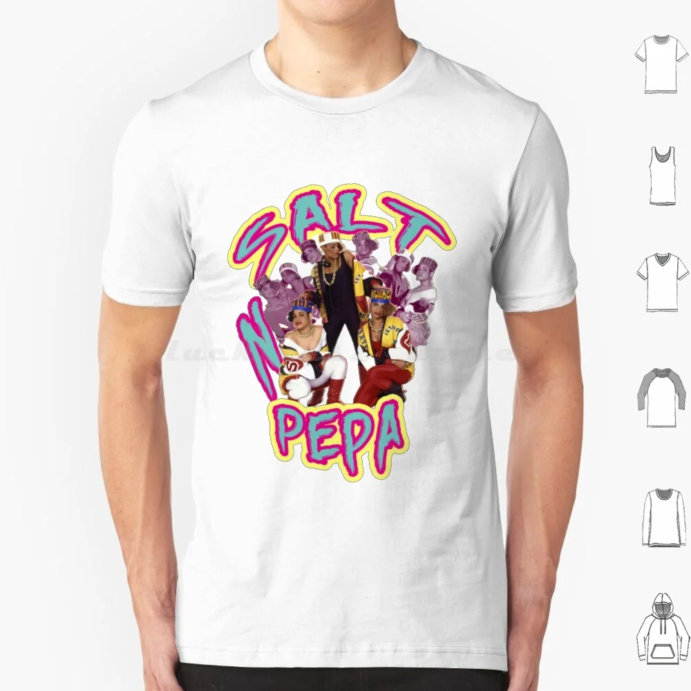 Фото Футболка Salt N Pepa Большой размер 100% хлопок Salt N Pepa 90-е Рэп Хип-хоп Пепая Соль 80-х 90-х Хип-хоп Музыка Push It Ретро 90-х №1