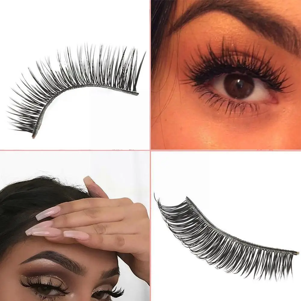 

3D Mink Lashes Natural Soft Faux Eyelashes Dramatic Volume Thick False Long Long Eyelashes Extension Eyelash Reusable Suppl M4I1
