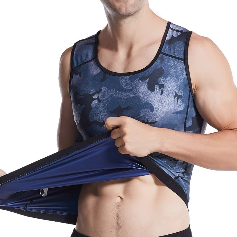 

Мужской спортивный пояс, костюм от пота, мужской корсет, одежда для бега и фитнеса, камуфляжный жилет, Корректирующее белье