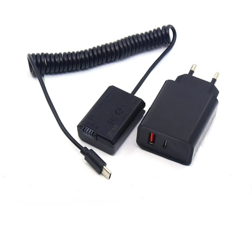 USB C внешний аккумулятор искусственная батарея и зарядное устройство PD для Sony NP-FW50