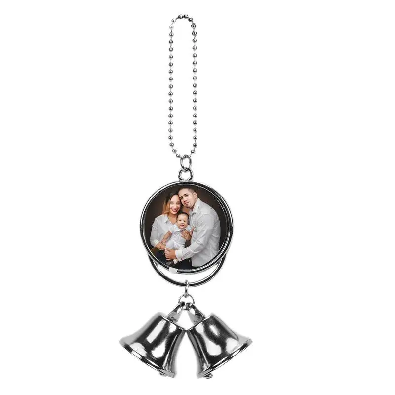 

Swing Car Ornament Aesthetic Car Rear View Mirror Swinging Dancing Pendant Double-Sided Framed For Photos Automotive Interior