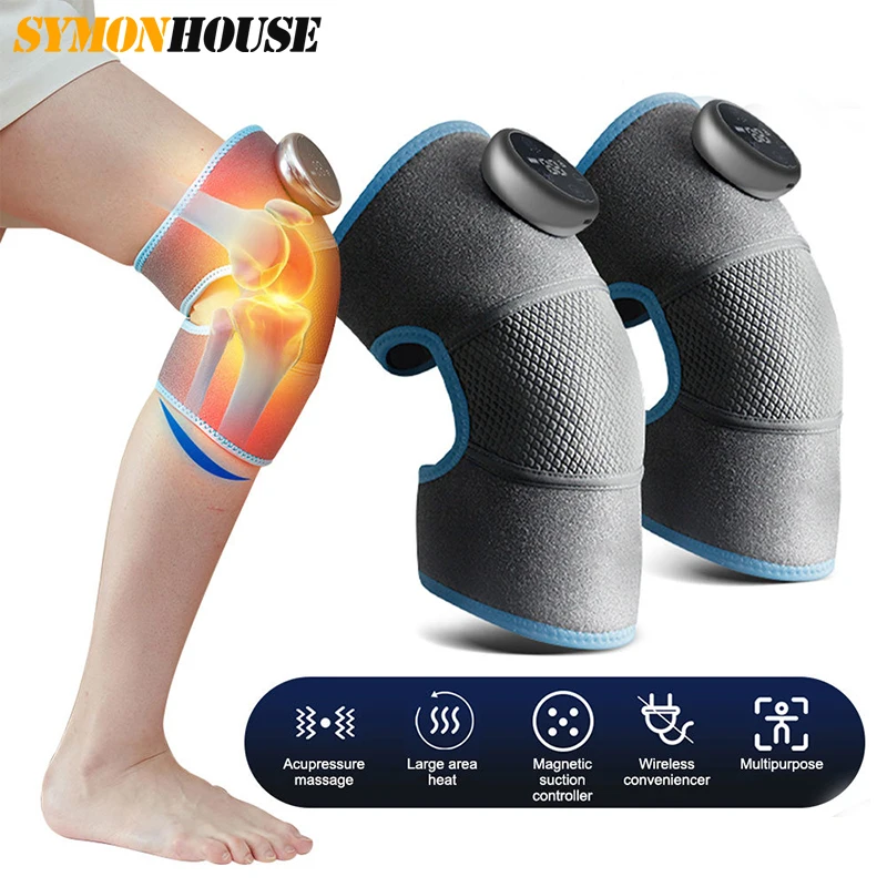 

Electric Heated Therapy Knee Pad Massager Physiotherapy Leg Arthritis Elbow Joint Pain Relief Thermal Knee Brace Support Massage