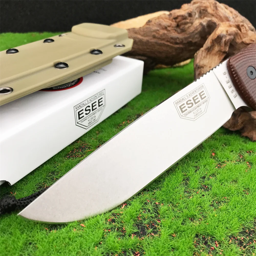 Фото Новый специализированный нож ESEE-6 с фиксированным клинком из стали D2, рукоять G10, для охоты, резки, повседневного ношения, активного отдыха, кемпинга, рыбалки, подарки для мужчин №4