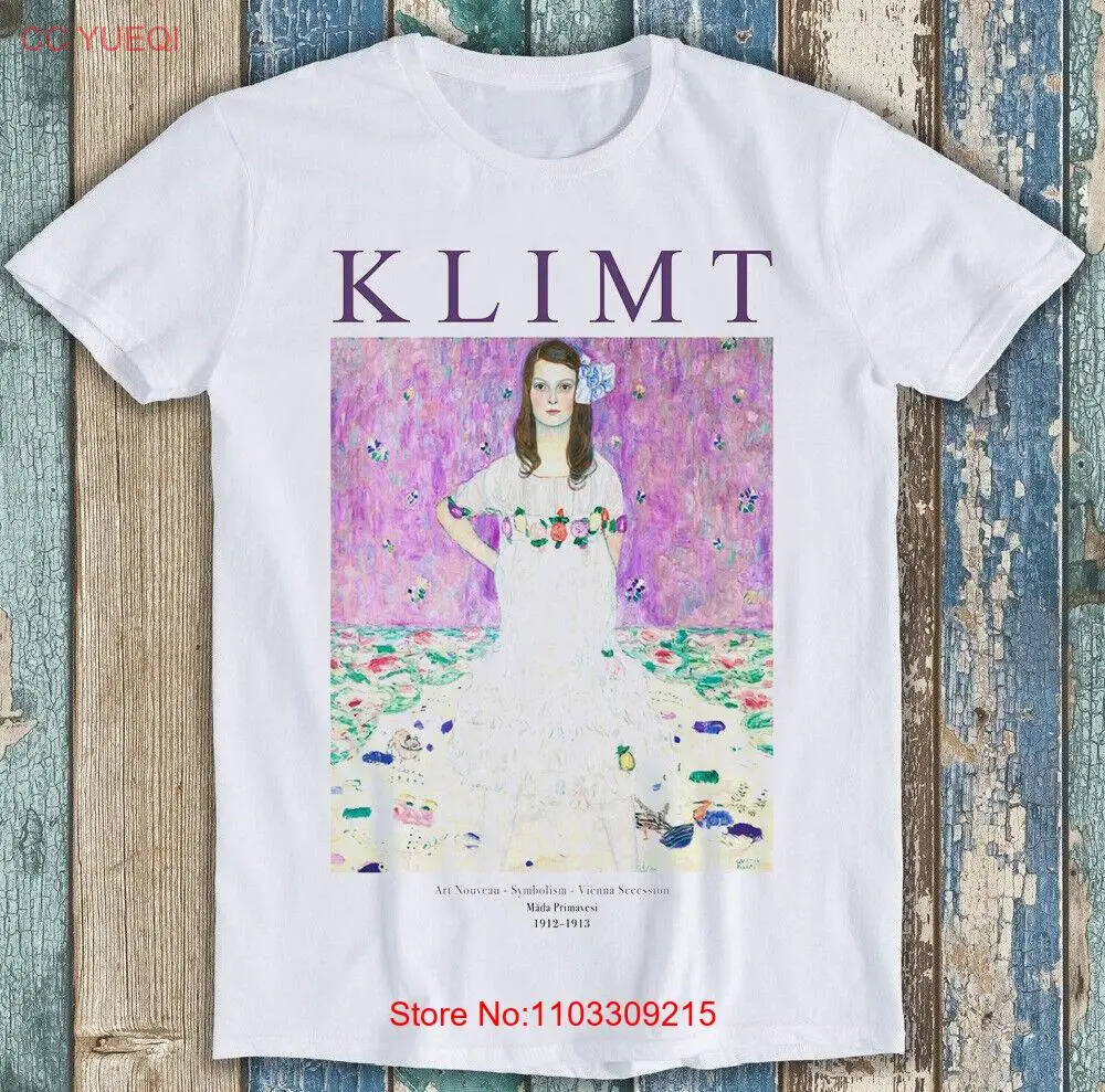 Забавная футболка с изображением музея м1708 Густава Климта выставка мяда