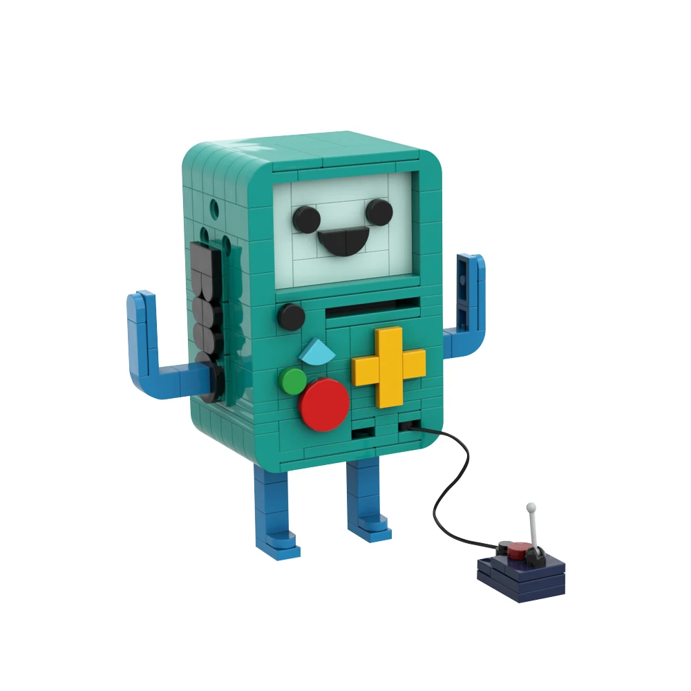 MOC Adventure Time Beemo Bricks Аниме Мультяшная модель Креативный строительный блок Детские