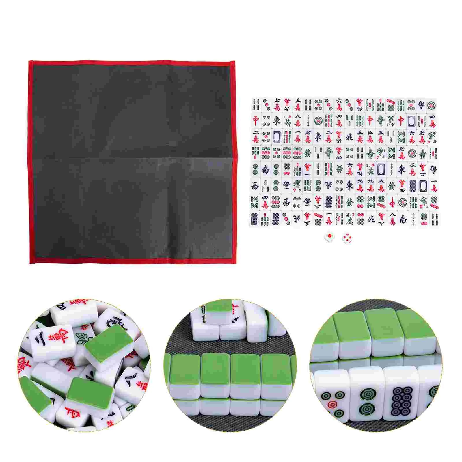 

1 Set Western Mahjong Game Set Board Game Mahjong Board Game Tile Mahjong Set Chinese Numbered Mahjong