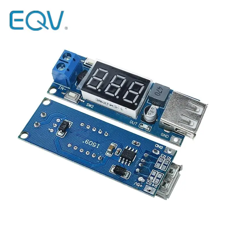 

Понижающий модуль EQV DC-DC, двухпроводной вольтметр 5 В, зарядное устройство USB или источник питания, вход 4,5-40 В, выход 5 В/2 А