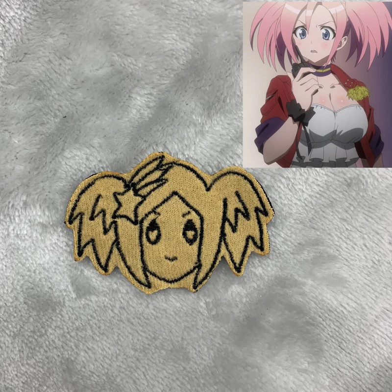 

Anime patch Triage X ashida Oriha Print Embroidery Hook & Loop Badge 6cm