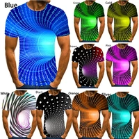 fashion newest summer 3d printing t shirt vertigo hypnotic unisex funny short sleeved tees menwomen tops pullover tee plus size