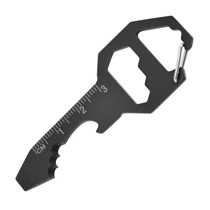 

Металлический брелок для открытия карт, многофункциональный мини-брелок для открывания бутылок, с шестигранной подвеской, портативные гаечные ключи, аксессуары для ювелирных изделий