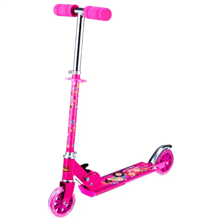 Самокат 2-х колесный Сказочный патруль складной малиновый 299123 - купить по