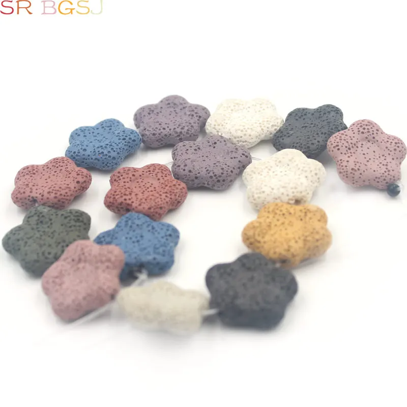 Бесплатная доставка 27 мм Красочные смешанные цвета плоский большой цветок Лава