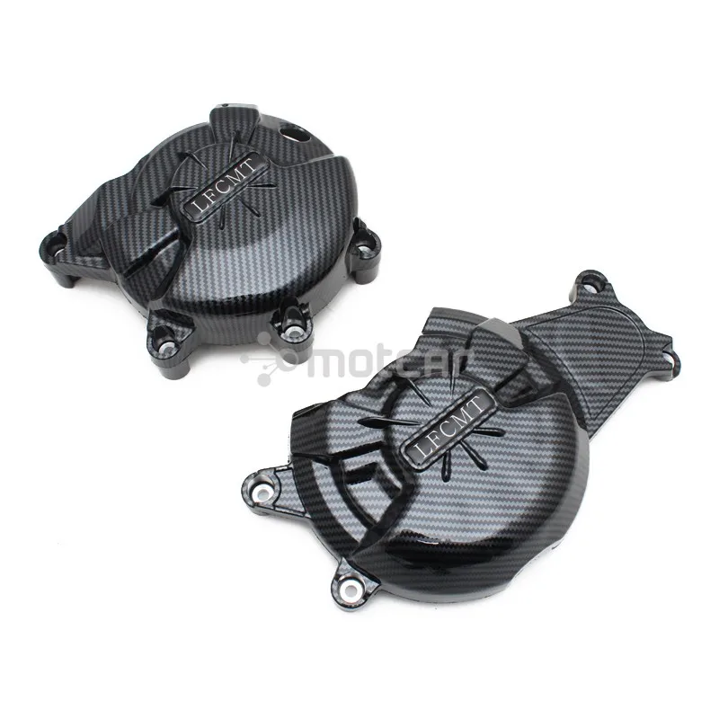 

2pcs Carbon Fiber Pattern Motorcycles Engine Cover Protection Case for YAMAHA MT-07/FZ-07 2014-2021 Engine Covers Protector