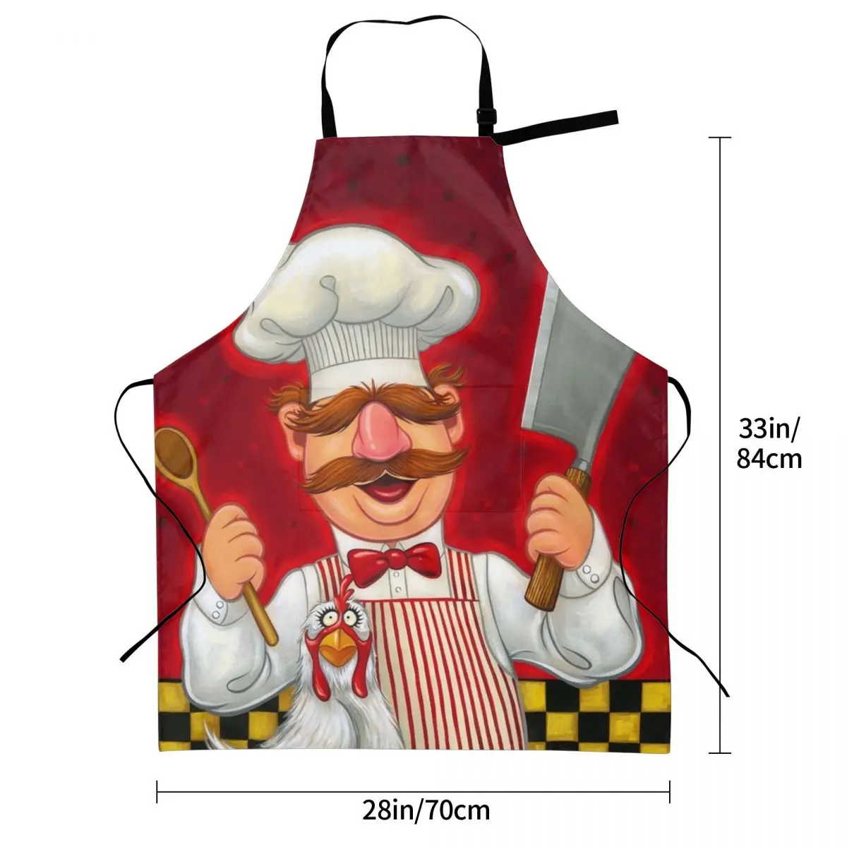 Шведский фартук шеф-повара и курица женский водонепроницаемый кухонный для