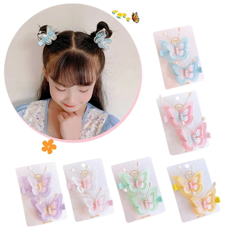 

Toddler Girl Hairclip Embroidery Side Clip Cute Hair Barrettes Jewelry
