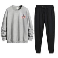 panda mens sweatshirts 95 cotton essentials tracksuit o neck high quality 2 piece set includes hoodie and sweatpants