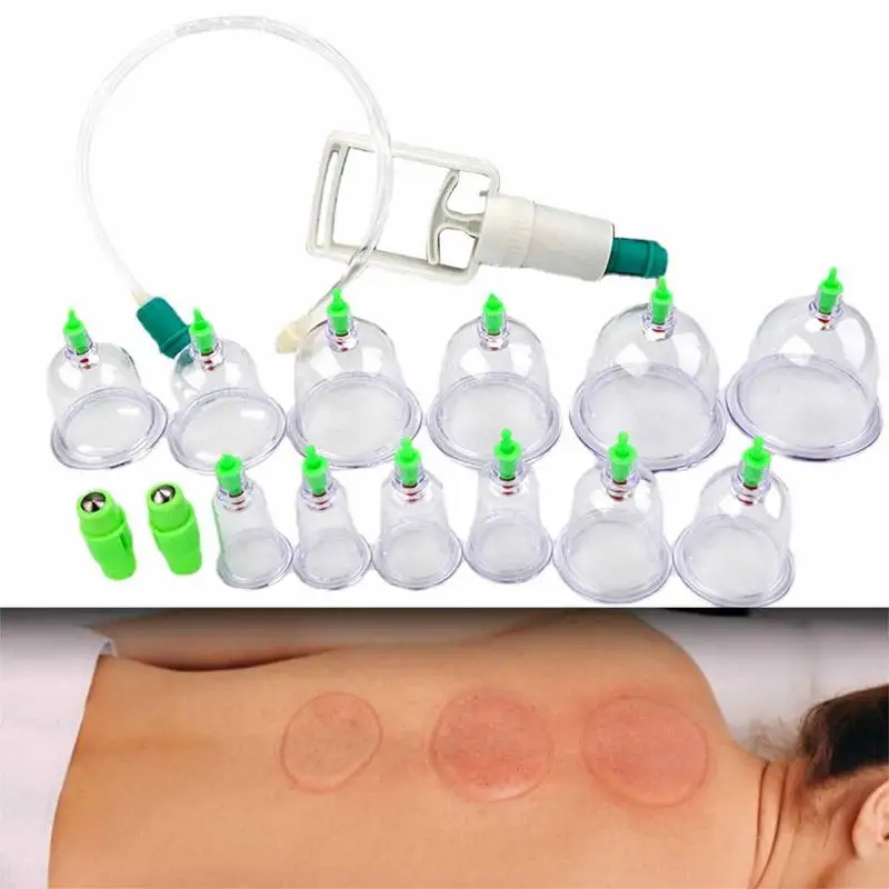 

Silicone Massage Jars Suction Cup Slimming Dampness Expelling Body Release Hurt Vacuum Cans Banks Set For Body Care Product