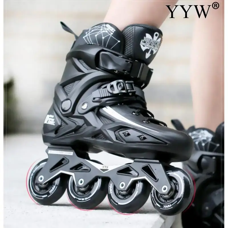 35-44 Inline Roller Skates Outdoor Sports Professional Sneakers Rollers Adjustable Wheels Adult Tracer Speed Skate Shoes 4 Rodas