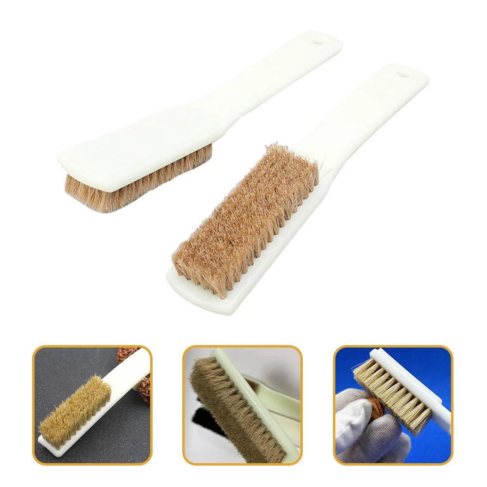 

2 Pcs Portable Cleaner Rock Climbing Bouldering Boars Hair Brush Sports Supply Outdoor Chalk Cleaning Tool Stone