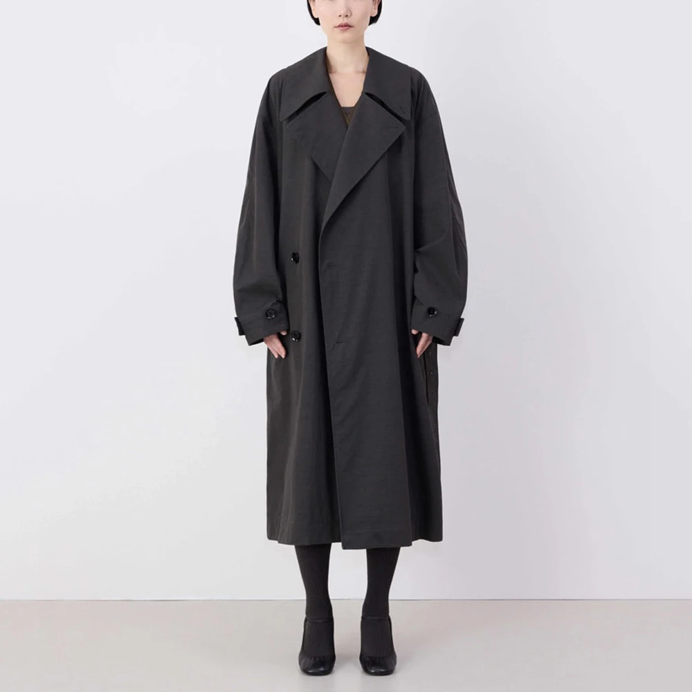 Женское пальто из смеси хлопка Y2k корсет с поясом темперамент элегантное