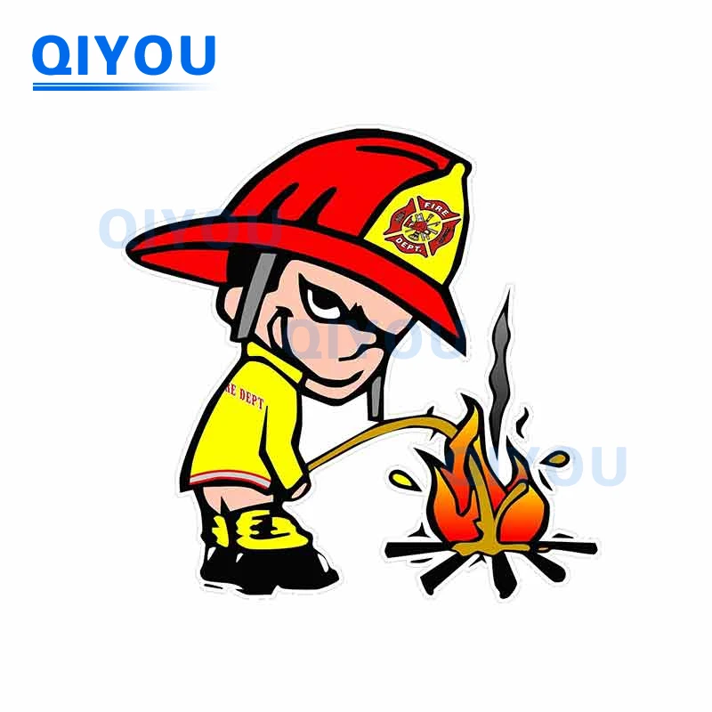 Забавный пожарный туалет на огне лобовое стекло декоративные наклейки для кузова автомобиля ПВХ наклейка используется для кузова лобового стекла
