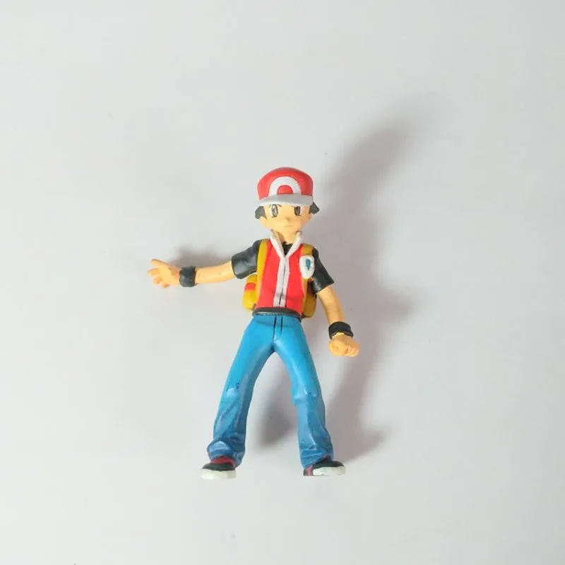

Pokemon Red Ash Ketchum Doll Model Toy Action Figure Animation Peripherals Collection Desktop Ornaments Small Gift