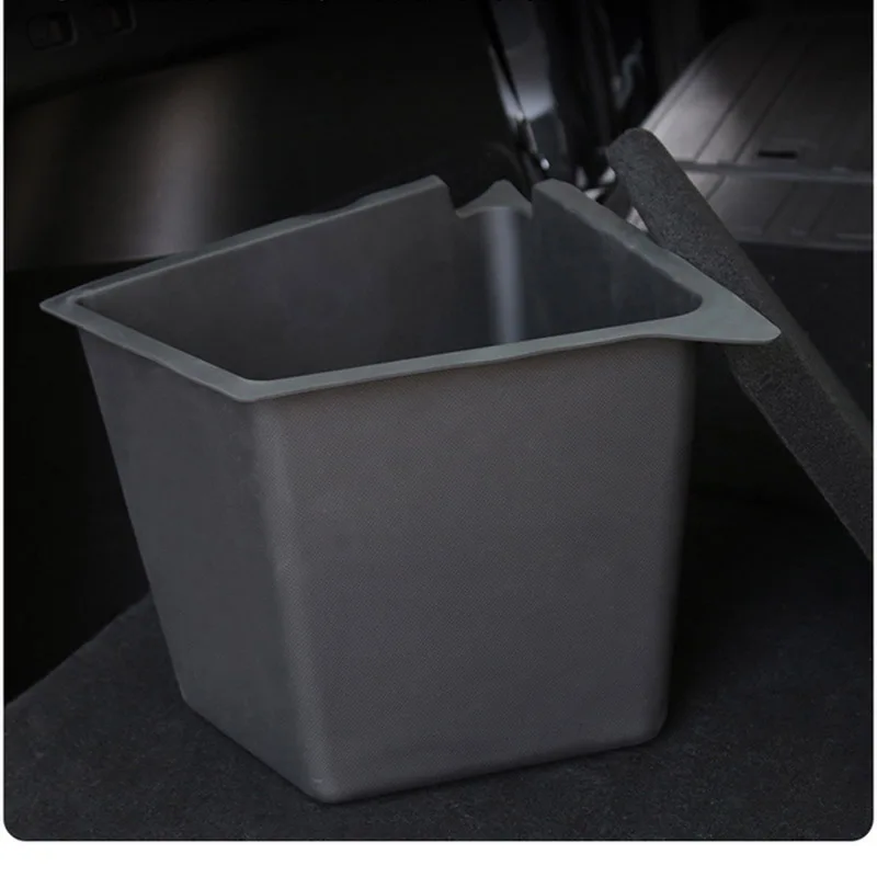 Car Trunk Side Storage Box Hollow Cover Organizer Stowing Tidying For Tesla Model Y 2022 2023 Decoration Car Accessories Model Y