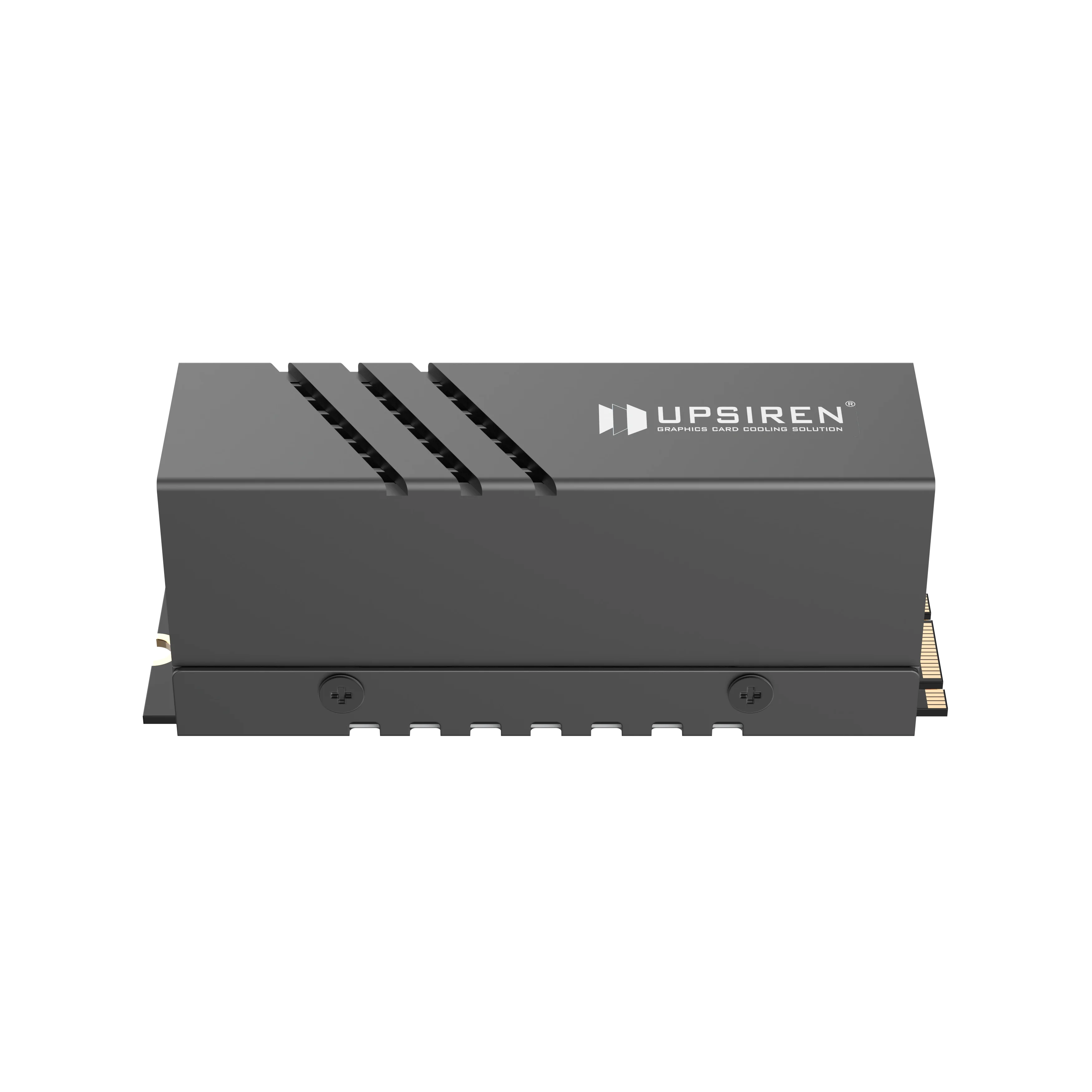 Фото UPSIREN UM-S1 2280 Черный радиатор для SSD/Материал из алюминиевого сплава/Ребра радиатора/Активное охлаждение/Подходит для установки SSD 2280 №3