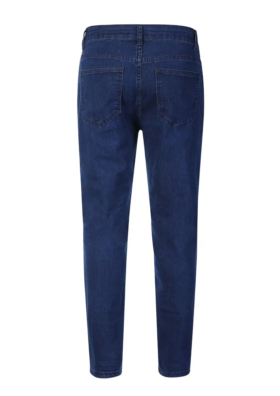 Men's Jeans Casual Stretch Jeans Men's Casual Pants Four Seasons Fashion Ripped Pencil Pants Skinny Home Men's Blue New Pants