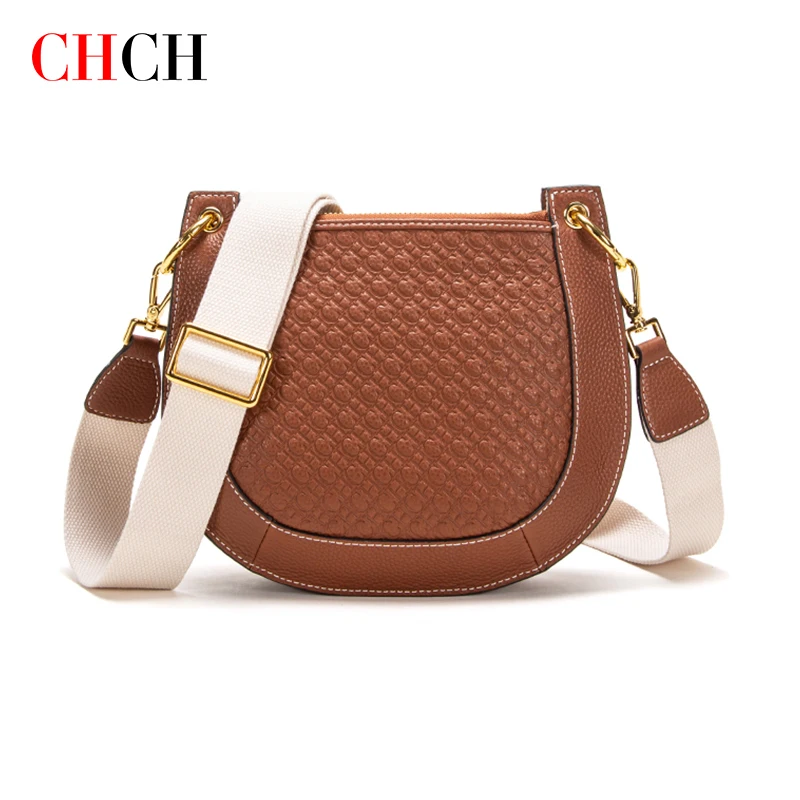 

CHCH Women's Handbag for Women 2023 Designer Luxury Saddle Bags Fashion Fashion Matching Crossbody Female Shoulder Bags