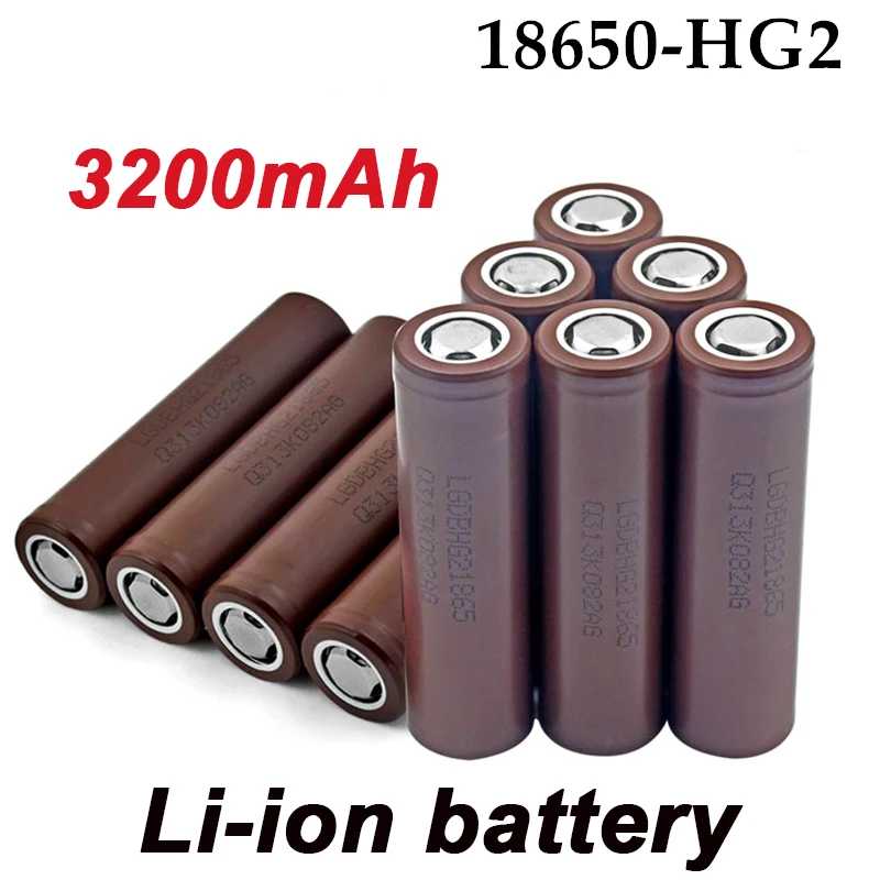 

100%Original 2023New HG2 18650Battery 3200mAh Battery 18650 HG2 3.6V Discharge 20A Dedicated for Power Rechargeable Battery