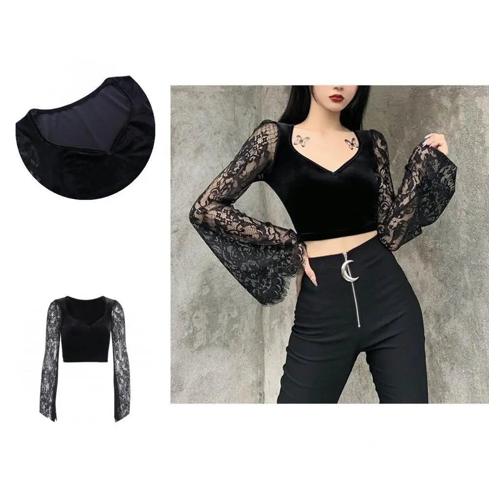 

Polyester Short Slim Long Sleeve Women Basic Top Casual Women Top Thick for Outdoor