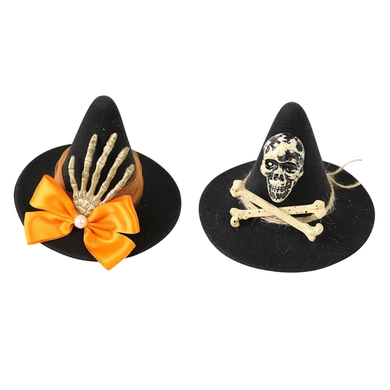 

Halloween Witch Hat Hair Clip Witch Hat Headpiece Women Gothic Fascinators