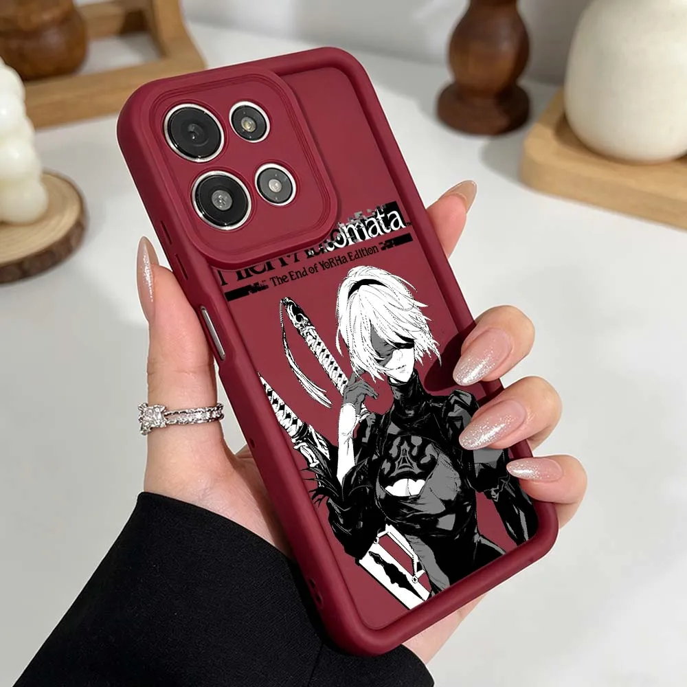 Чехол для телефона NieR Automata Anime для Motorola Moto G86 G85 G75 G56 G06 Edge 70 60 50 Fusion Eye Ladder, силиконовый чехол (art.: 3920dc413f8e2) - 3920dc413f8e2
