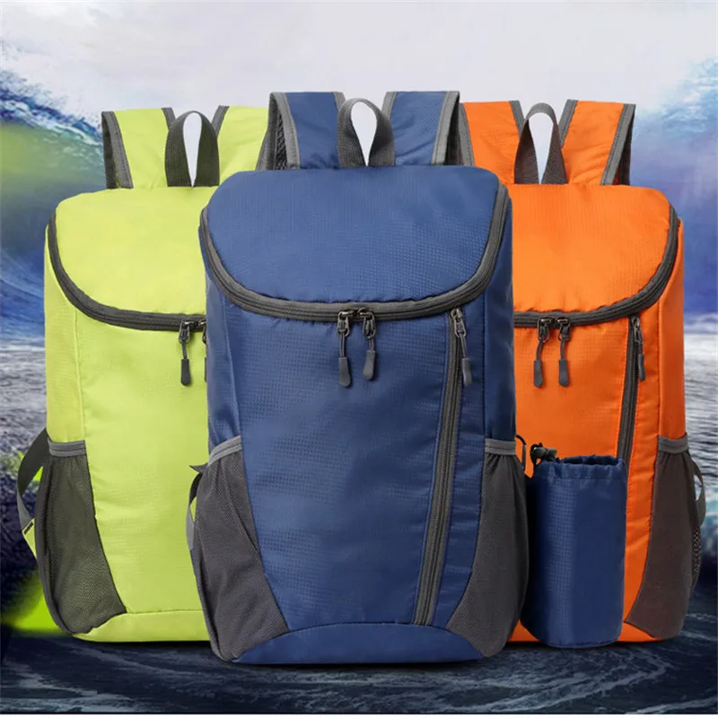 

Легкий складной рюкзак 20 л, сумка из водоотталкивающего материала для женщин и мужчин, рюкзак для велоспорта, кемпинга, альпинизма, пешего т...