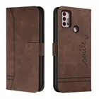 Роскошный кожаный чехол-книжка G10 G20 G30 G9 Power для Motorola Moto G60S Case G Pure G31 9 Plus G100 G50