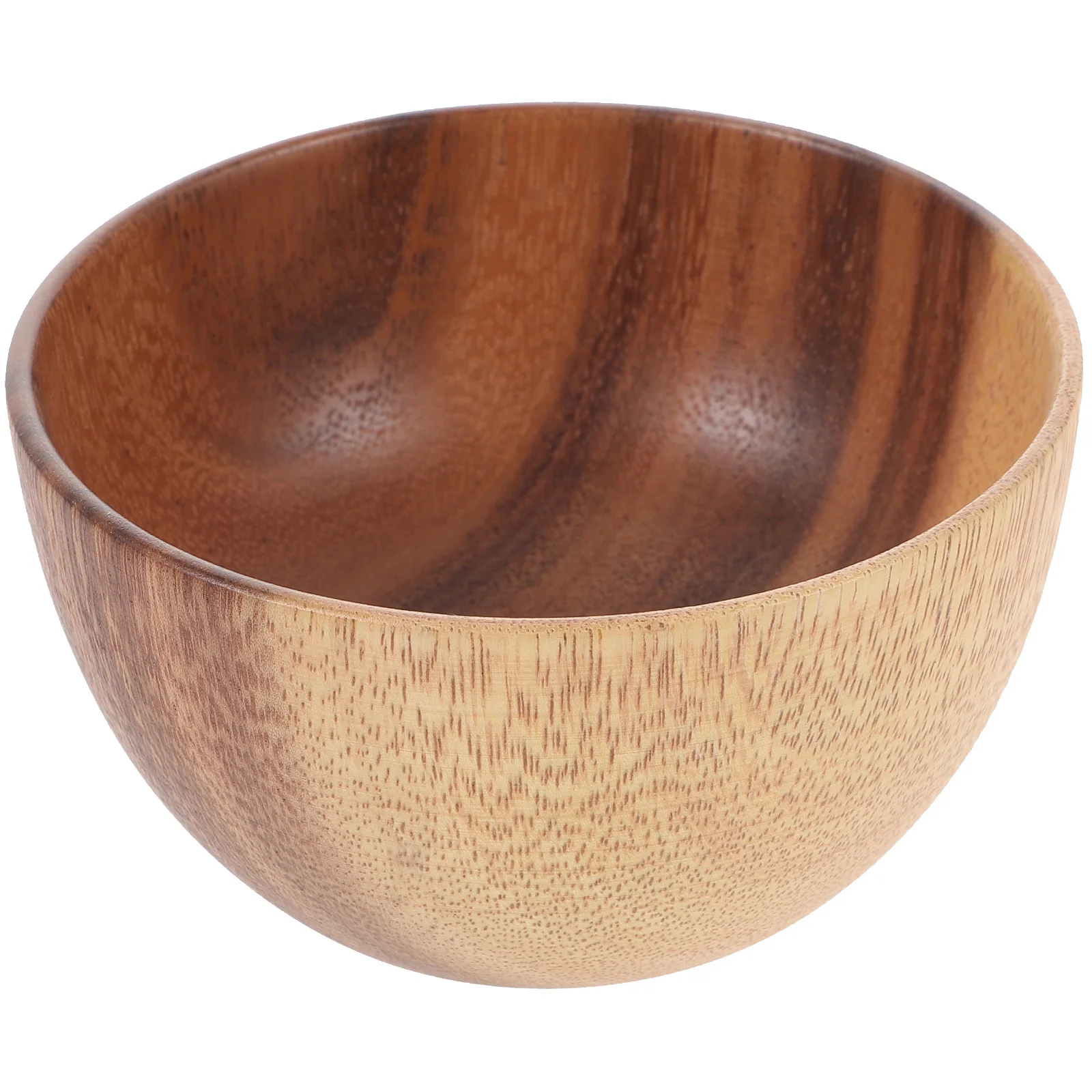 

Acacia Wood Salad Bowl Salad Storage Container Vegetable Bowl Round Rice Bowl Shop Dessert Bowls Wooden Multi-use Dinner Bowls