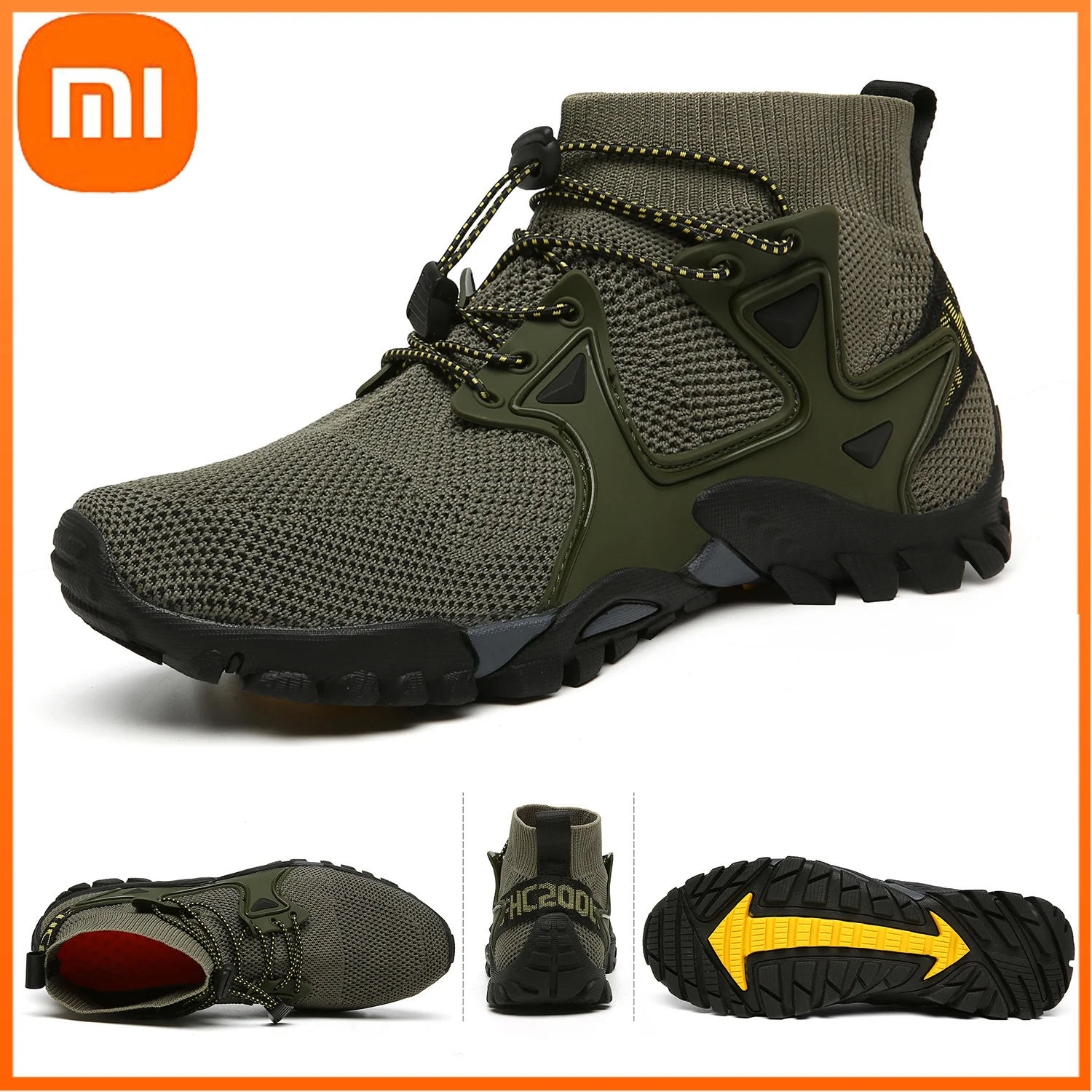 

Xiaomi Mijia Men's Hiking Shoes Non-Slip Breathable Mesh Male Climbing Sneakers Sports Trekking Footwear Lace Up Walking Jogging