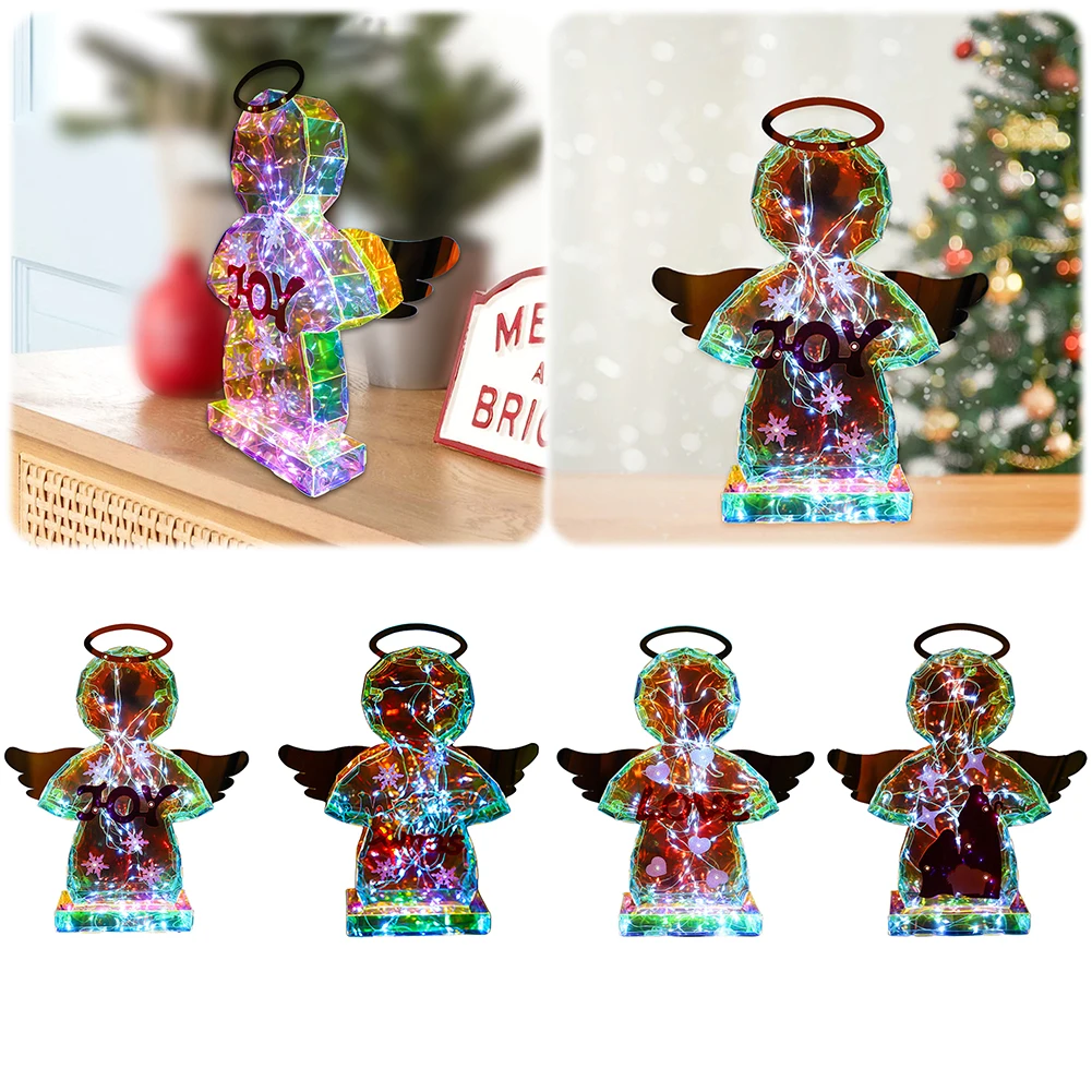 Светодиодные призматические радужные фонари переливающийся призматический